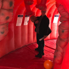 A unique experience walking through the inflatable colon, Fieldays, 2019
