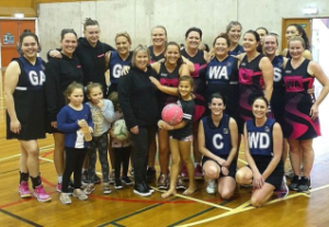 Netball team for Bowel Cancer NZ