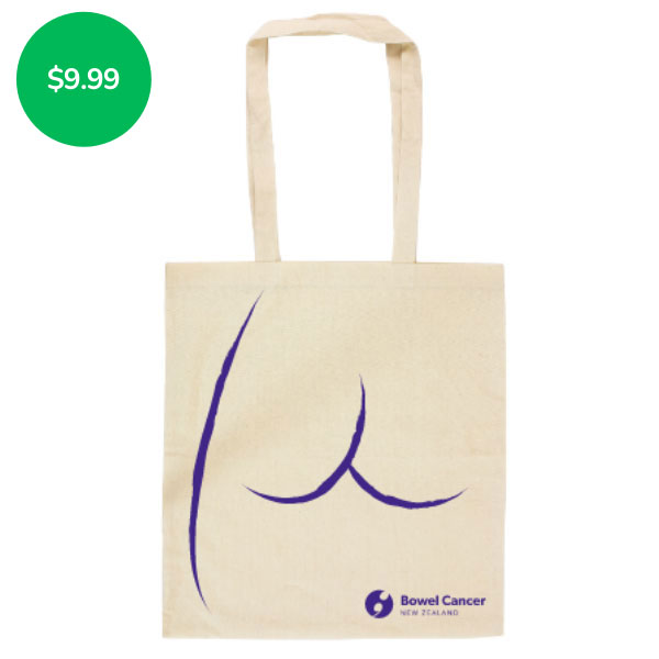 Bowel Cancer "Bum" Tote Bag
