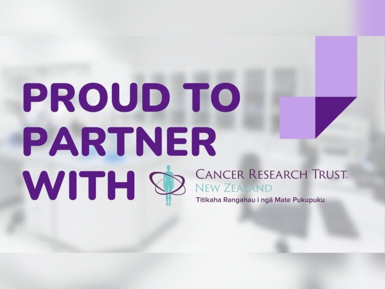 Proud to partner with Cancer Research Trust New Zealand